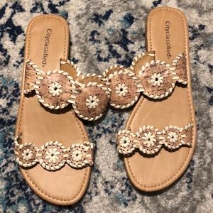 Imitation Cork Sandals